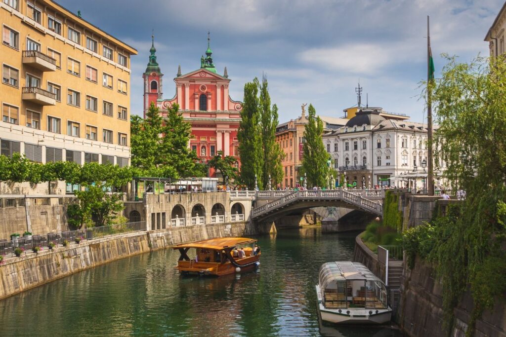 Skyline von Ljubljana – ACREDIA Standort Slowenien