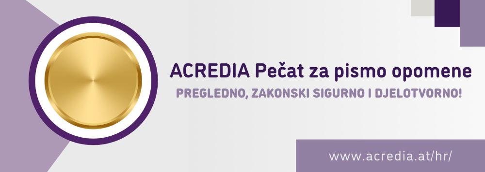 ACREDIA pecat opomene